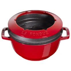 Staub 18 Cm Fondue Set Cherry 11 Staub 18 Cm Fondue Set Cherry -Staub 40511 974 0 4