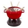 Staub 20 Cm Fondue Set Cherry 1 Staub 20 Cm Fondue Set Cherry -Staub 40511 975 0 1