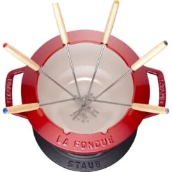 Staub 20 Cm Fondue Set Cherry -Staub 40511 975 0 7