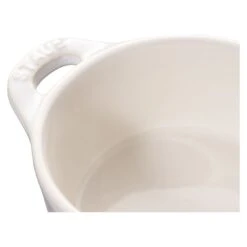 Staub 10 Cm Round Ceramic Mini Cocotte Ivory-white -Staub 40511 997 0 5
