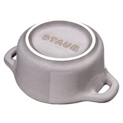 Staub 10 Cm Round Ceramic Mini Cocotte Ancient-grey -Staub 40511 998 0 3