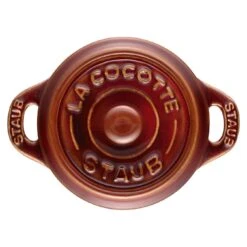 Staub 10 Cm Round Ceramic Mini Cocotte Ancient-copper 12 Staub 10 Cm Round Ceramic Mini Cocotte Ancient-copper -Staub 40511 999 0 4