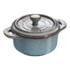 Staub 10 Cm Round Ceramic Mini Cocotte Ancient-turquoise -Staub 40512 000 0 1