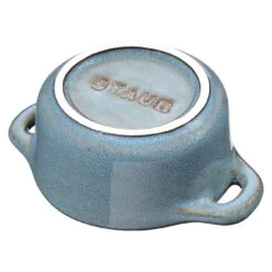 Staub 10 Cm Round Ceramic Mini Cocotte Ancient-turquoise -Staub 40512 000 0 5