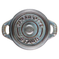 Staub 10 Cm Round Ceramic Mini Cocotte Ancient-turquoise -Staub 40512 000 0 6