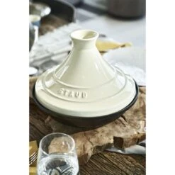 Staub 28 Cm Cast Iron Tajine Cream -Staub 424418362