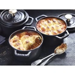 Staub 14 Cm Round Cast Iron Cocotte Black -Staub 424420687