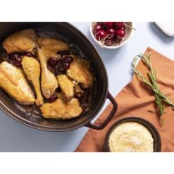 Staub 33 Cm Oval Cast Iron Cocotte Grenadine-red -Staub 424420853