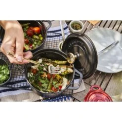 Staub 16 Cm Round Cast Iron Cocotte Black -Staub 424422438