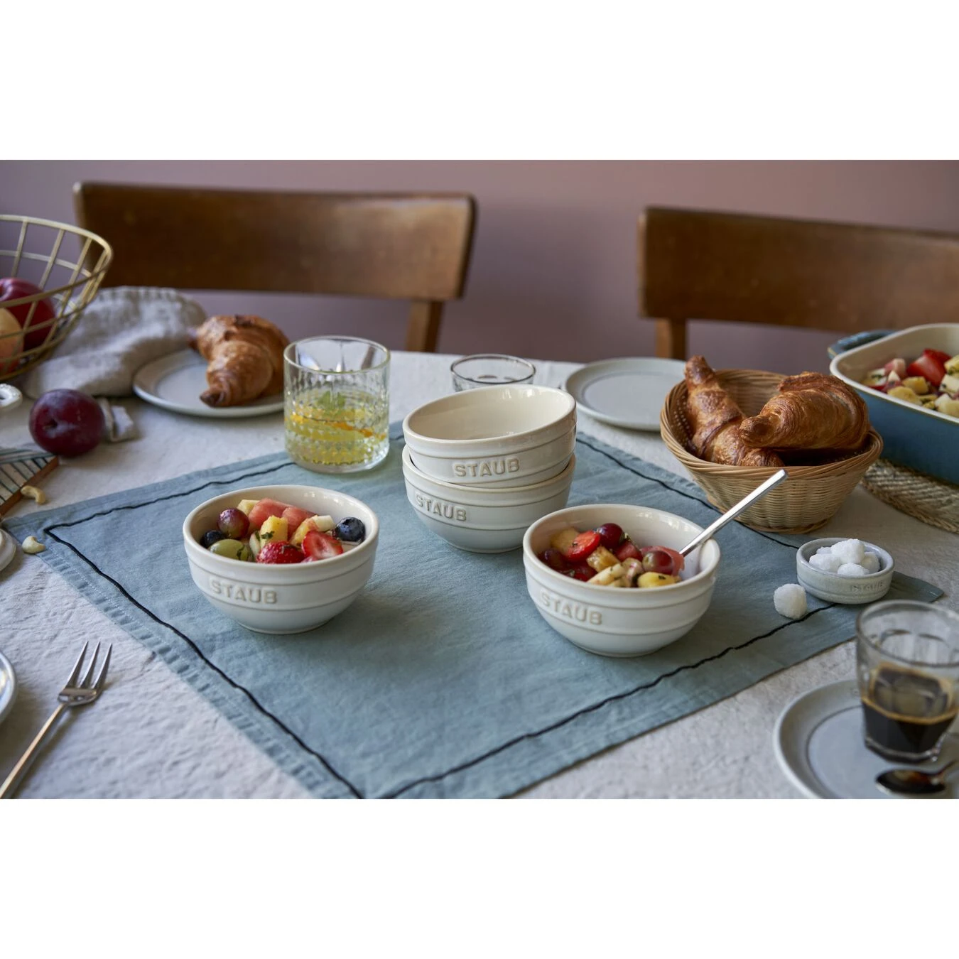 Staub 14 Cm Round Ceramic Bowl Ivory-white 7 Staub 14 Cm Round Ceramic Bowl Ivory-white - Image 5