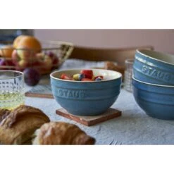 Staub 4-pcs Ceramic Bowl Set Ancient-turquoise 11 Staub 4-pcs Ceramic Bowl Set Ancient-turquoise -Staub 424424050