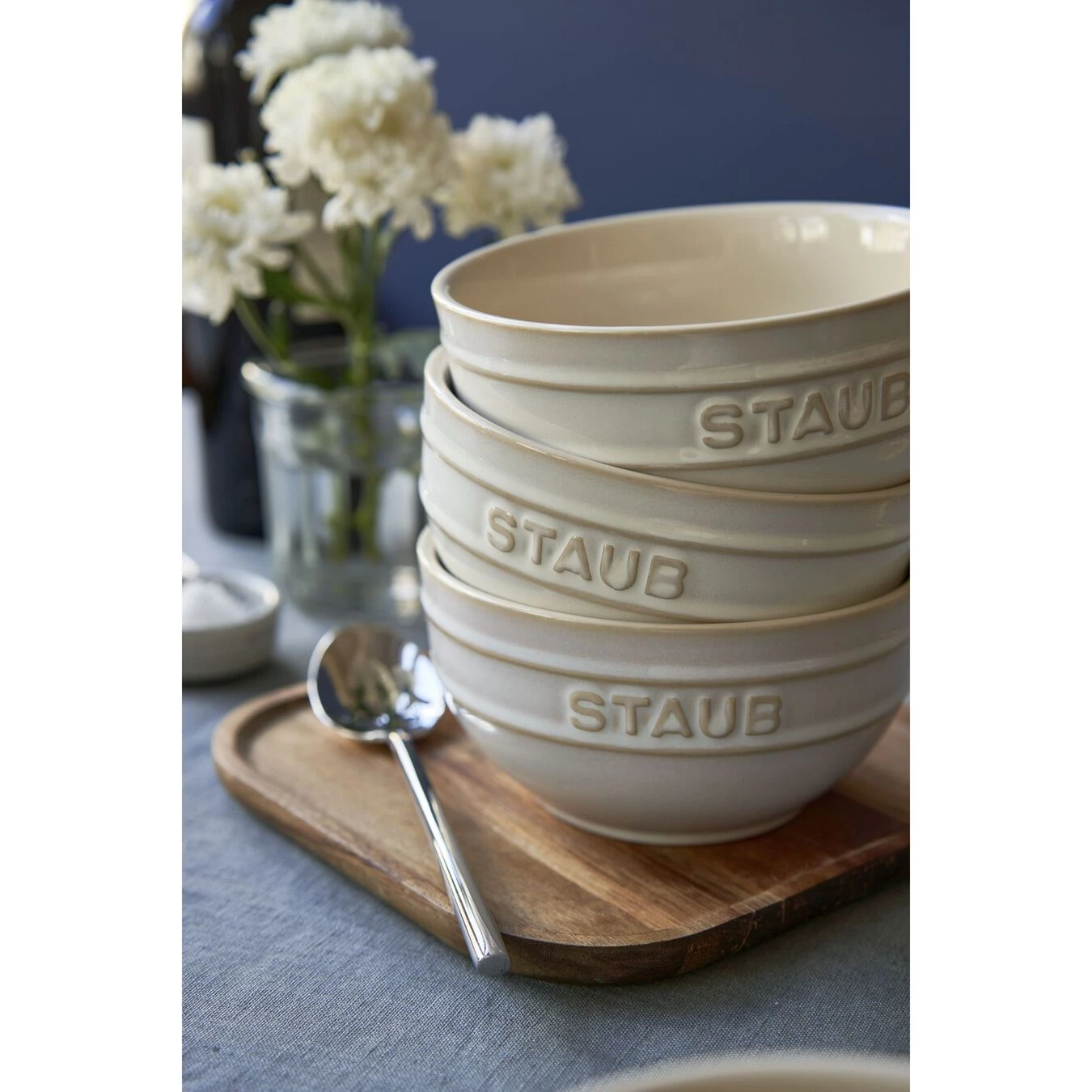 Staub 14 Cm Round Ceramic Bowl Ivory-white 6 Staub 14 Cm Round Ceramic Bowl Ivory-white - Image 4