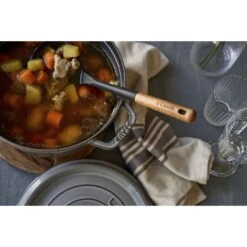 Staub 24 Cm Round Cast Iron Cocotte Graphite-grey -Staub 424424407