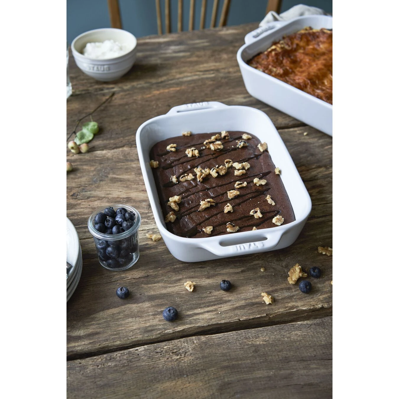 Staub 27 Cm X 20 Cm Rectangular Ceramic Oven Dish Pure-white 6 Staub 27 Cm X 20 Cm Rectangular Ceramic Oven Dish Pure-white - Image 4