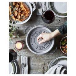 Staub 24 Cm Round Cast Iron Cocotte Graphite-grey -Staub 750030969