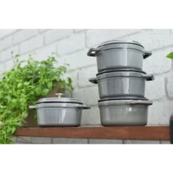 Staub 14 Cm Round Cast Iron Cocotte Graphite-grey -Staub 750032233 1