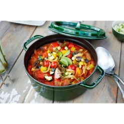 Staub 26 Cm Round Cast Iron Cocotte Basil-green -Staub 750032316