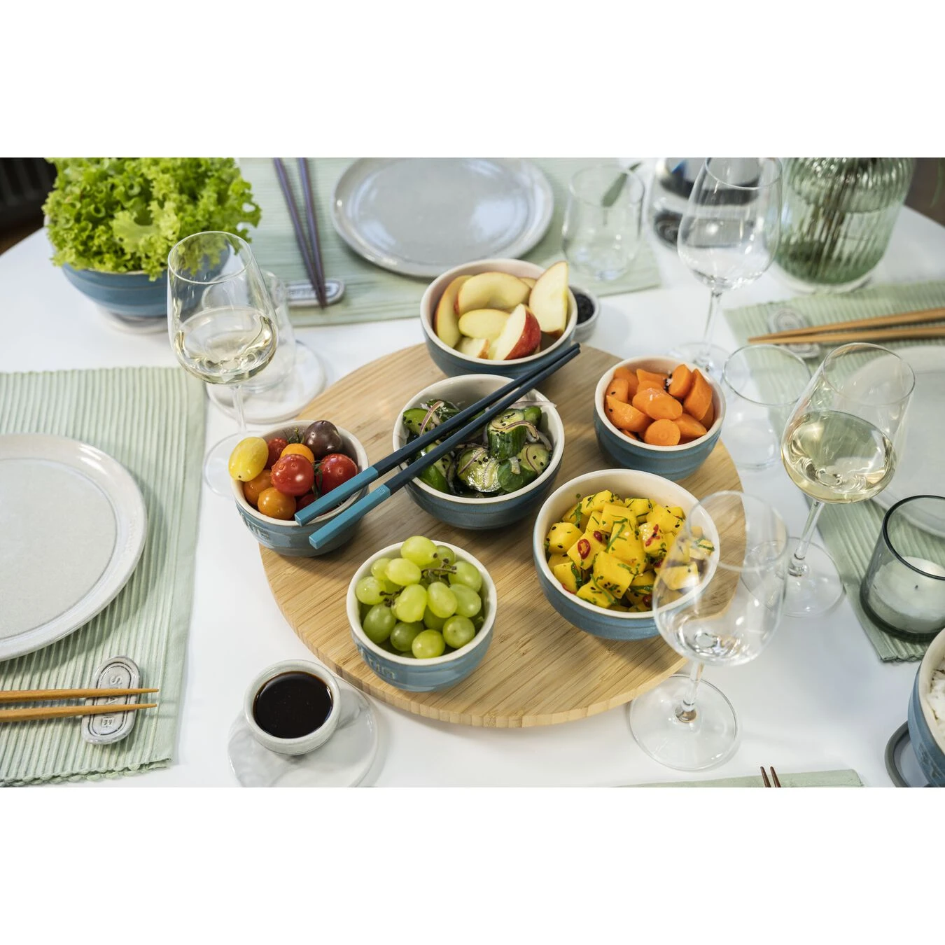 Staub 2-pcs Round Ceramic Ramekin Set Ancient-turquoise 6 Staub 2-pcs Round Ceramic Ramekin Set Ancient-turquoise - Image 5