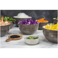 Staub 12 Cm Round Ceramic Bowl Ancient-grey 11 Staub 12 Cm Round Ceramic Bowl Ancient-grey -Staub 750033677