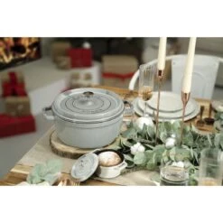 Staub 22 Cm Round Cast Iron Cocotte Graphite-grey -Staub 750047423