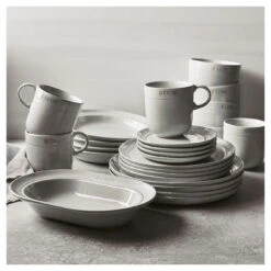 Staub 25 Cm Ceramic Plate White Truffle -Staub 750050886